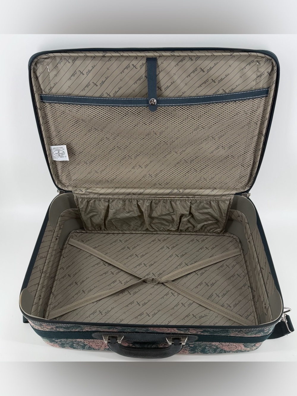 Atlantic Vintage Tapestry Floral 4-Wheel Spinner Carry On Luggage Suitcase 21” - Picture 4 of 14